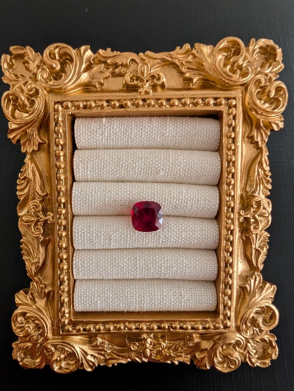 2.8 Carat Lab Ruby Cushion Cut